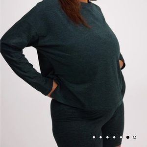 Girlfriend Collective ReSet Ling Sleeve Moss S